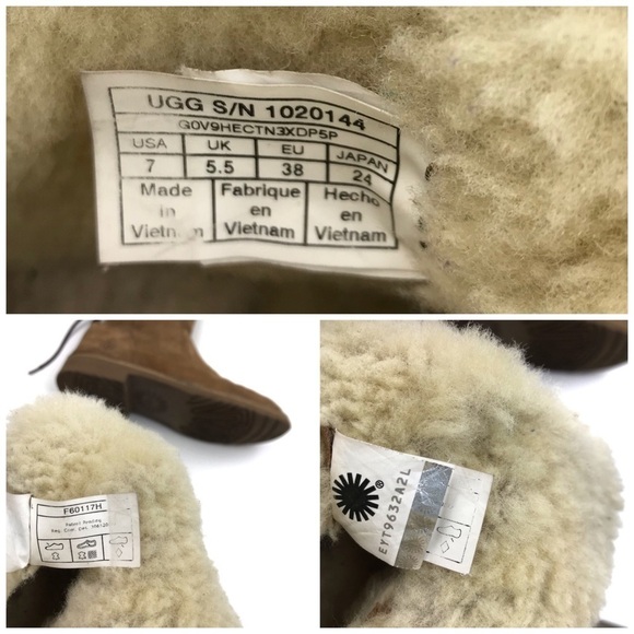 UGG Naiyah Lace-Back Genuine Shearling Boot 7 - Picture 8 of 9